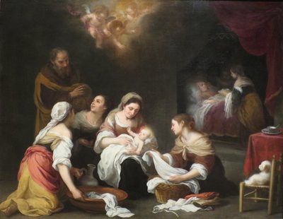 De geboorte van Johannes de Doper door Bartolomé Esteban Murillo